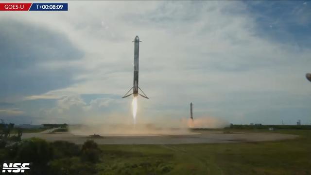 马斯克SpaceX双重火箭回收技术再现！用两枚一手火箭十分罕见！-图4