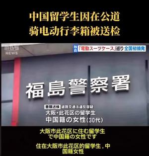 中国女子在日本：骑电动行李箱，涉嫌无证驾驶被捕！评论区炸锅  第3张