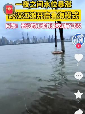 突发！武汉突降暴雨致多路段严重积水