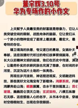 读书的意义在哪里？看看董宇辉为华为写的小作文就知道了！-图4