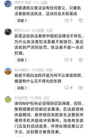 闹起来了！女助理休庭被围堵，女律师拍照被法警摔倒，评论炸锅了  第11张