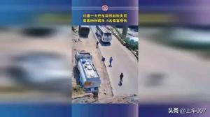 印度一公交车刹车失灵乘客跳车！三哥展现惊人操作，跳车保平安！