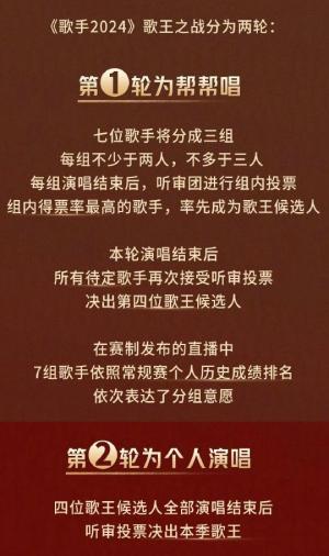 歌手决赛赛制出炉，分组暗流涌动，歌王3选1，帮唱嘉宾成关键